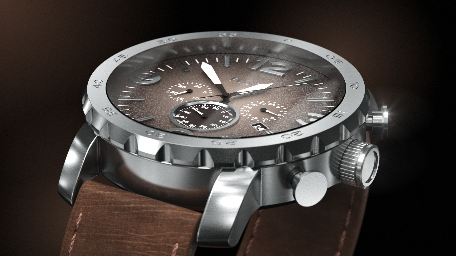 Fossil-Nate-JR1424-Halbprofil-Detail