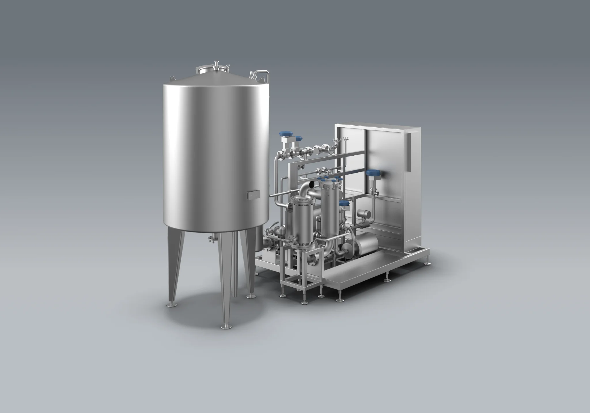 3D-Visualisierung der Miteco-Contisolv-Hot-Anlage.