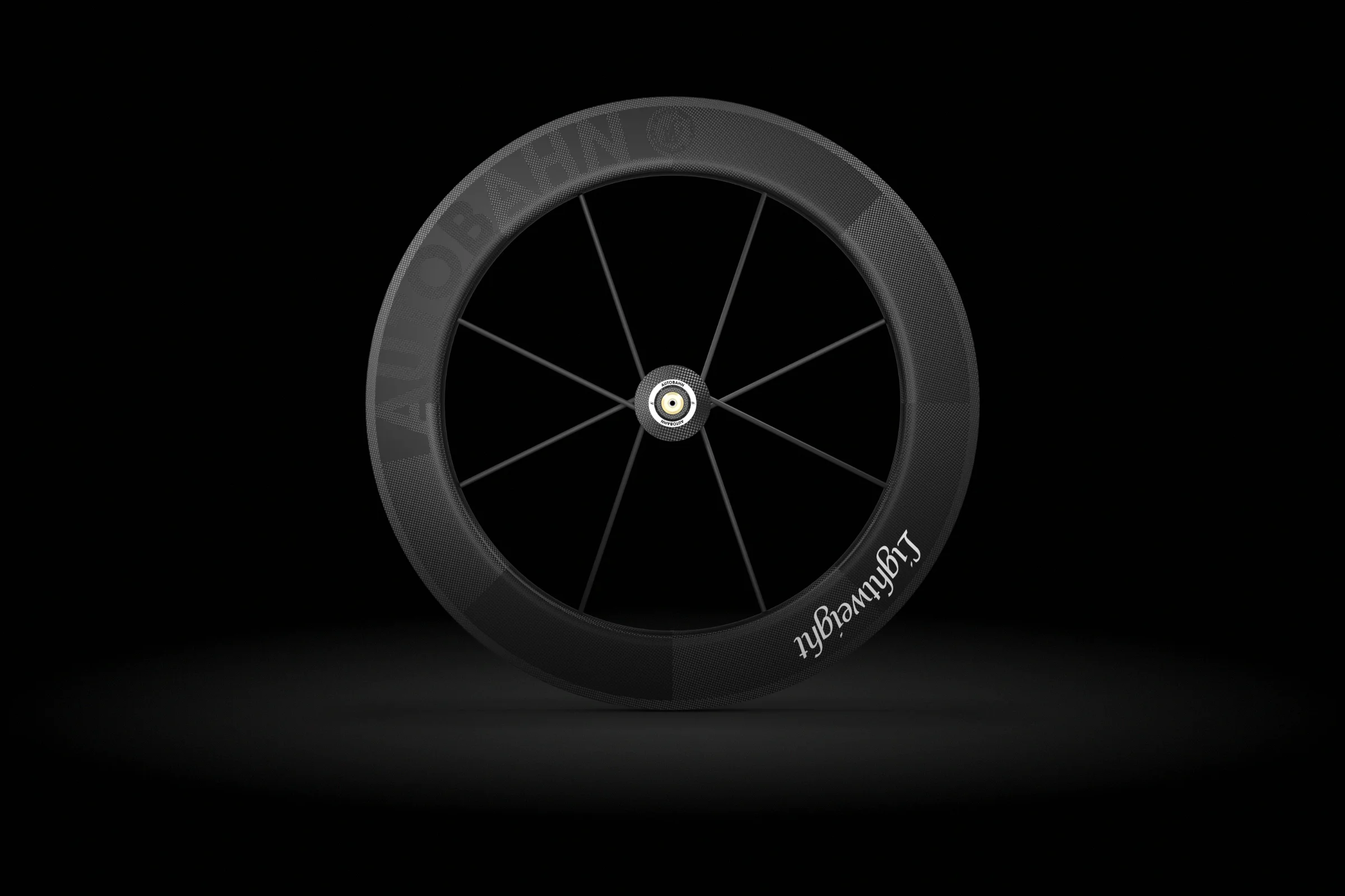 Produktvisualisierung: 3D-Rendering des Autobahn Laufrades, Perspektivansicht.