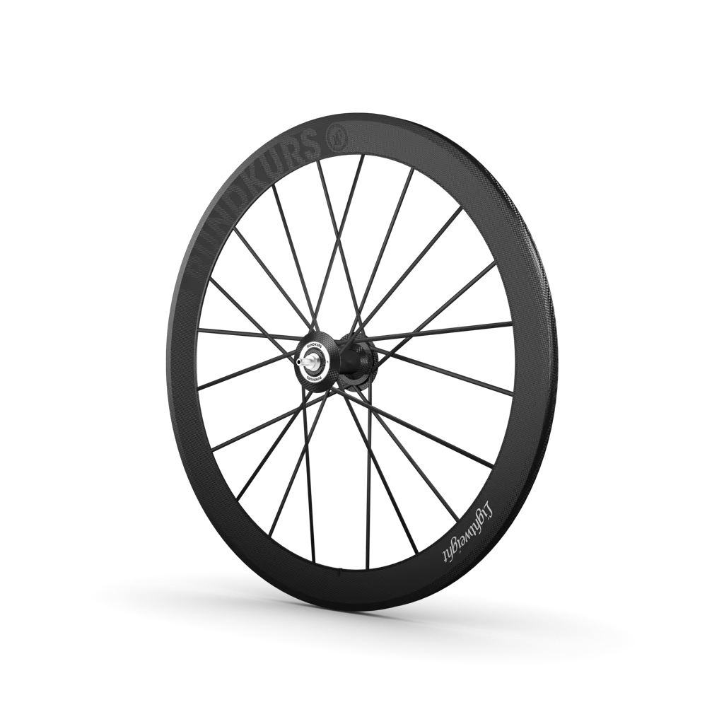 Produktvisualisierung: 3D-Rendering des Rundkurs Laufrades, Perspektivansicht.