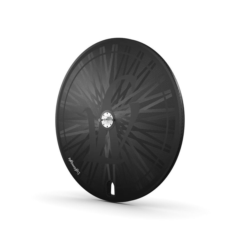 Produktvisualisierung: 3D-Rendering des Rundkurs Laufrades, Perspektivansicht.